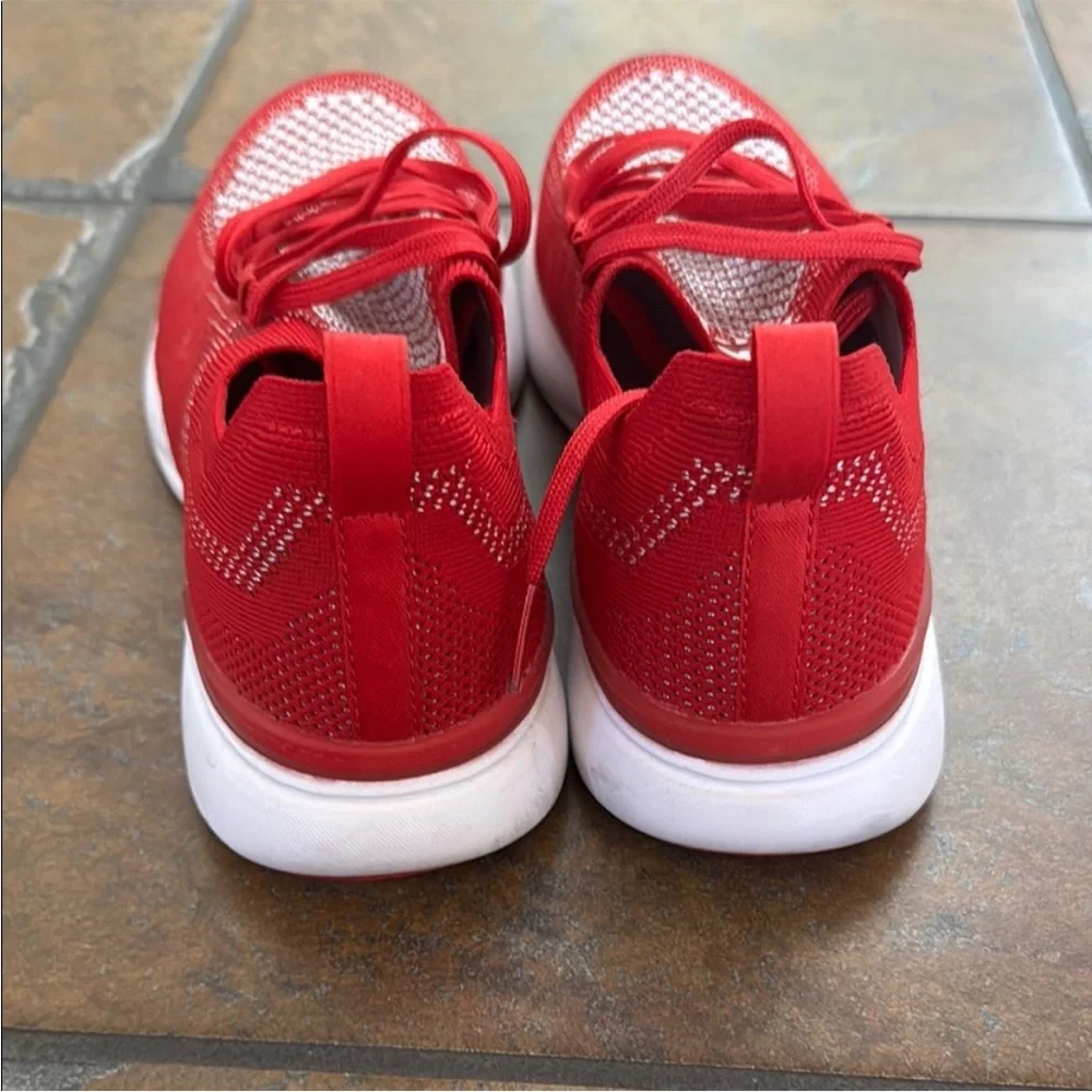 APL Techloom Breeze Running Shoes Sneakers Red Silver White 7 lightweight - Picture 7 of 9